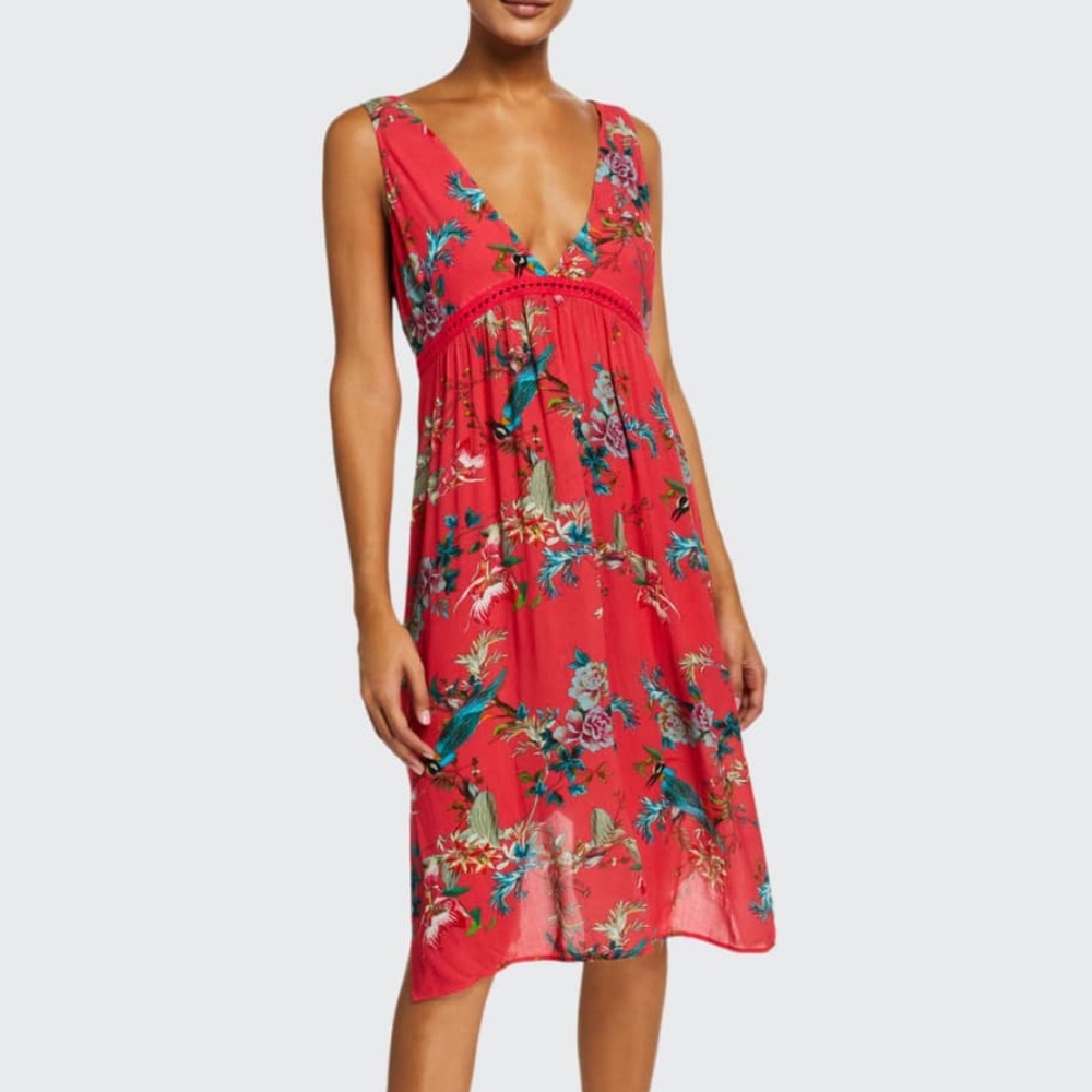 Johnny Was Malakye Flowy Floral Cover-Up Small